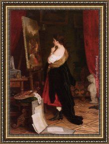 Picture of The Last Supper II Framed Paintings - Admiring The Picture by Johann Georg Meyer von Bremen