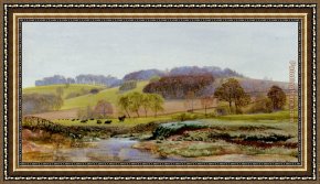 Thoughts of Springtime Framed Paintings - Springtime Near Morden by John Brett