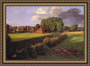 Golding Constable's Flower Garden Framed Paintings - Golding Constable's Flower Garden by John Constable