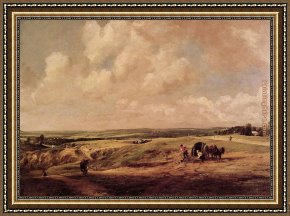 John Constable Framed Paintings - Hamstead Heath by John Constable