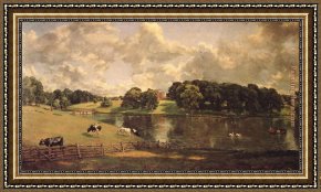 John Constable Framed Paintings - Wivenhoe Park by John Constable