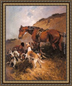 Ground Swell Framed Paintings - Gone To Ground by John Emms