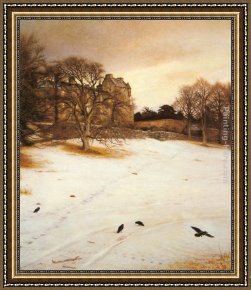 Eve Framed Paintings - Christmas Eve, 1887 by John Everett Millais