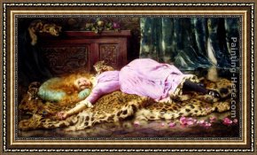 The Heart of The Andes Framed Paintings - Merry Goes The Time When The Heart Is Young by John Henry Henshall