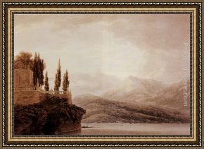 Isola Bella, Lago Maggiore, a Sketch Framed Paintings - Isola Bella On Lago Maggiore by John Robert Cozens