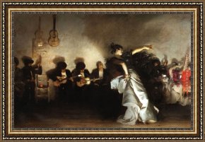 Sargent Framed Paintings - El Jaleo by John Singer Sargent