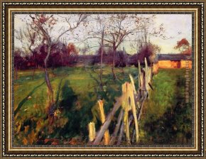 Sargent Framed Paintings - Home Fields by John Singer Sargent