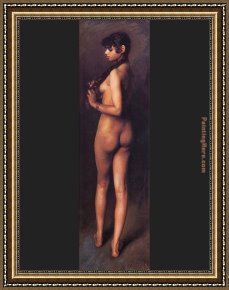 The Vision of Saint John Framed Paintings - Nude Egyptian Girl by John Singer Sargent
