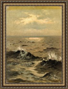 Sargent Framed Paintings - Seascape by John Singer Sargent