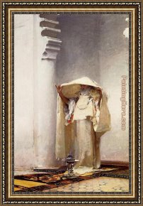 Sargent Framed Paintings - Smoke of Ambergris by John Singer Sargent