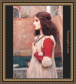Romeo And Juliet Framed Paintings - Juliet by John William Waterhouse
