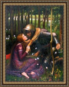 Women Framed Paintings - The Beautiful Woman Without Mercy by John William Waterhouse