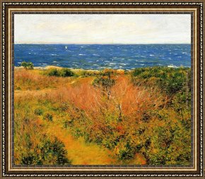 Alexandre-gabriel Decamps Framed Paintings - Seascape by Joseph DeCamp