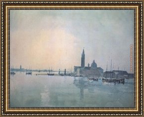 Isola Bella, Lago Maggiore, a Sketch Framed Paintings - San Giorgio Maggiore in the Morning by Joseph Mallord William Turner