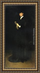 Mrs Cassatt Reading to Her Grandchildren, 1888 Framed Paintings - Arrangement in Black, No. 8 Portrait of Mrs. Cassatt by Joseph Rodefer de Camp