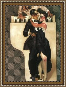 Dance Framed Paintings - Dance on White Piano by Juarez Machado