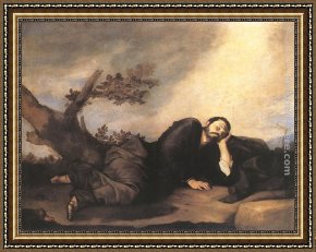 Jacob's Dream Framed Paintings - Jacob's Dream by Jusepe de Ribera