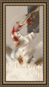 Romeo And Juliet Framed Paintings - Juliet by Kitty Meijering