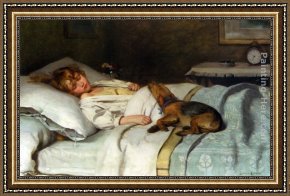 Land 8 Framed Paintings - In the Land of Nod by Lance Calkin