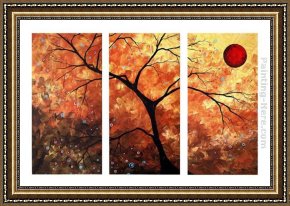 Landscape Framed Paintings - The Golden Spot by landscape