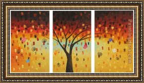 Jacob's Dream Framed Paintings - Tree's Dreams by landscape