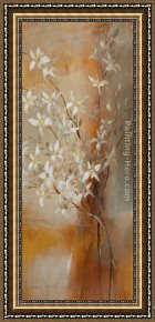 Orchid Framed Paintings - Misty Orchids II by Lanie Loreth