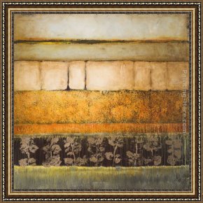 Town Square Framed Paintings - Natures Interlude Square I by Lanie Loreth