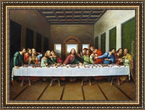 Genesis The Fall And Expulsion From Paradise The Original Sin Framed Paintings - original picture of the last supper by Leonardo da Vinci