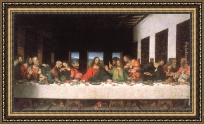 Picture of The Last Supper II Framed Paintings - The Last Supper by Leonardo da Vinci