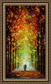 Pear Tree Framed Paintings - ALTAR OF TREES by Leonid Afremov