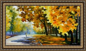 Mood Framed Paintings - MORNING MOOD II by Leonid Afremov