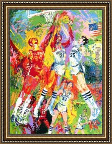 Kentucky Derby Framed Paintings - Kentucky Wildcats by Leroy Neiman