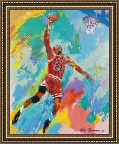 Allegory of Arts Framed Paintings - Michael Jordan Art by Leroy Neiman
