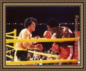 Allegory of May Triumph of Apollo Framed Paintings - Rocky II vs. Apollo by Leroy Neiman