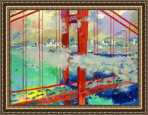 A Beautiful Day Framed Paintings - San Francisco by Day by Leroy Neiman