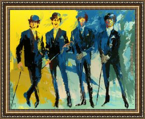 The Beatles Framed Paintings - The Beatles by Leroy Neiman