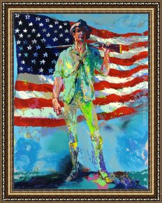 Leroy Neiman Tom Brady painting