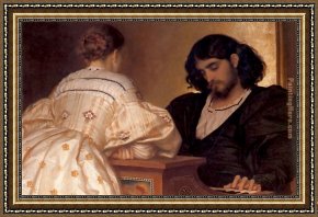 24 Hours at Lemans Framed Paintings - The Golden Hours by Lord Frederick Leighton