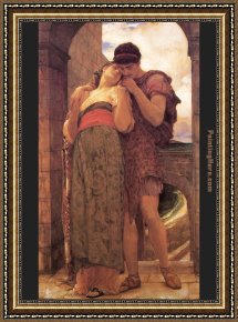 Leighton Flaming June Framed Paintings - Wedded by Lord Frederick Leighton