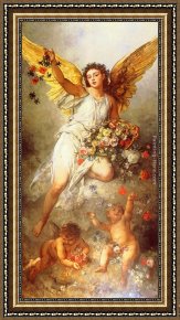 Peace Preserved Framed Paintings - Peace by Ludwig Knaus