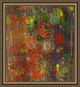 Beautiful Framed Paintings - All My Beautiful Jewels by Lyndal Campbell