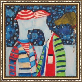 Under The Stars Framed Paintings - Stars by Lyndal Campbell