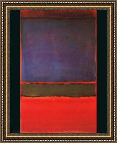 Calla-green Framed Paintings - Violet Green and Red by Mark Rothko