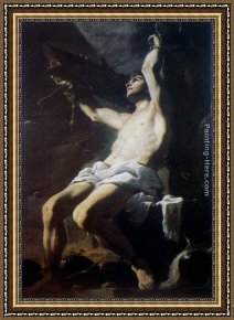 Sebastian Framed Paintings - St. Sebastian by Mattia Preti