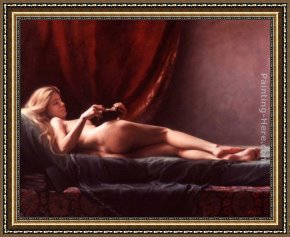 Moment,please Framed Paintings - A Tranquil Moment by Maureen Hyde