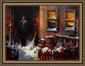 Friends Framed Paintings - Waiting on a Friend by Michael O'Toole