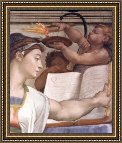 Buonarroti Framed Paintings - Simoni03 by Michelangelo Buonarroti