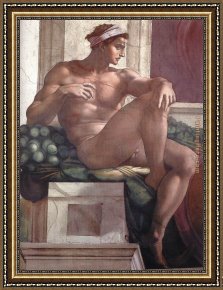 Buonarroti Framed Paintings - Simoni32 by Michelangelo Buonarroti