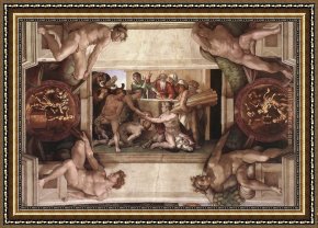 Buonarroti Framed Paintings - Simoni45 by Michelangelo Buonarroti