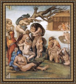 Buonarroti Framed Paintings - Simoni46 by Michelangelo Buonarroti